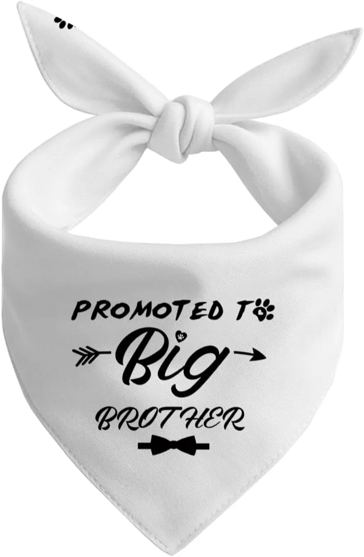 دستمال گردن سگ، دستمال گردن سگ برادر بزرگتر، روسری سگ سفید با چاپ شطرنجی کلاسیک، دستمال گردن سگ، لوازم جانبی روکش شطرنجی حیوانات خانگی - B