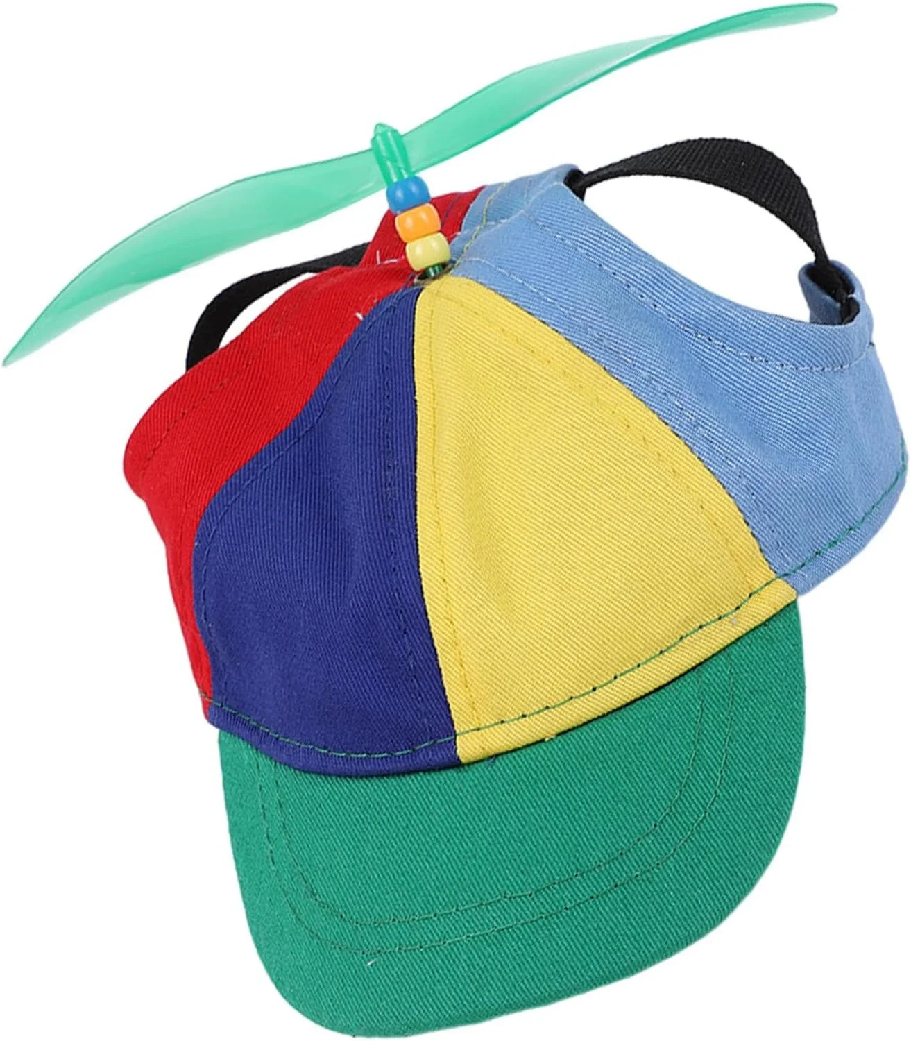 کلاه سگ با پروانه | کلاه حیوانات خانگی، سرپوش راحت سایه آفتاب رنگین کمانی برای نژادهای کوچک گربه بزرگ، لوازم جانبی عکس مهمانی ساحلی باغ در تابستان