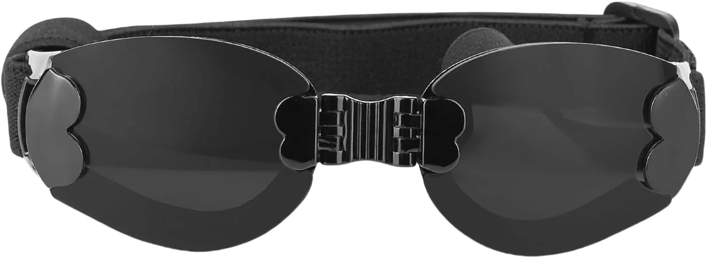 عینک محافظ سگ | عینک محافظ چشم برای حیوانات خانگی، سایه تاشو ضد تابش نور خورشید با بند قابل تنظیم برای اسکی، ساحل، کوهنوردی، فلات و دوچرخه سواری عینک محافظ سگ | عینک محافظ چشم برای حیوانات خانگی، سایه تاشو ضد تابش نور خورشید با بند قابل تنظیم برای اسکی، ساحل، کوهنوردی، فلات و دوچرخه سواری
