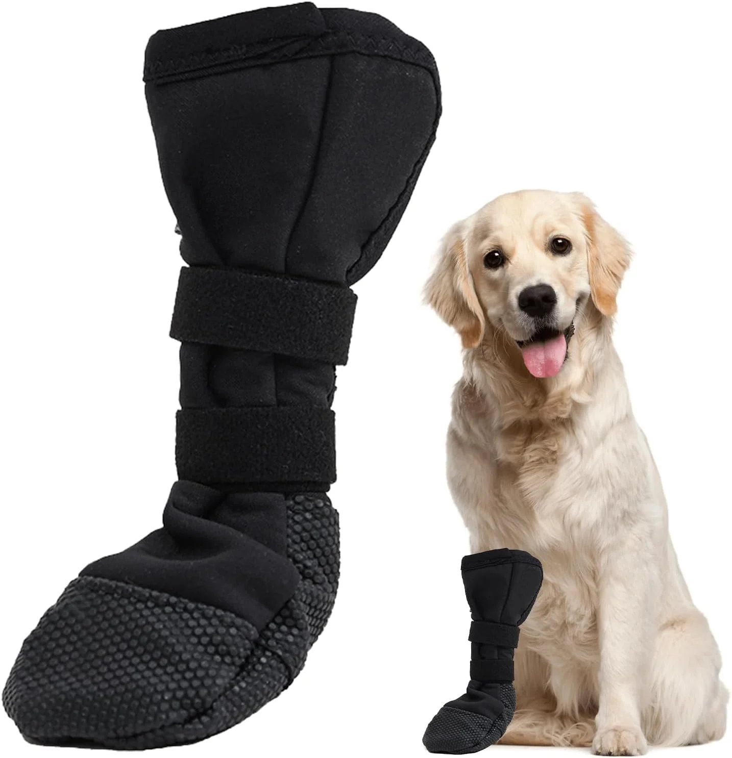 جوراب سگ، محافظت از پنجه سگ در برابر آسیب، کفش سگ برای جلوگیری از لیسیدن، جوراب سگ ضد لغزش، کفش سگ، ضد آب، ساق، قابل تنظیم، جوراب برای سگ ها بعد از عمل جراحی، محافظت از زخم