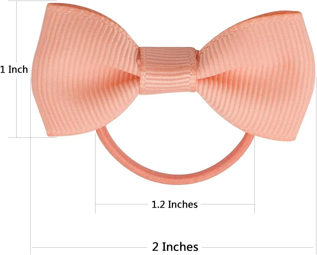 پاپیون سگ 40 عددی، پاپیون موی زیبا با بند برای حیوانات خانگی، 20 رنگ ترکیبی پاپیون مو