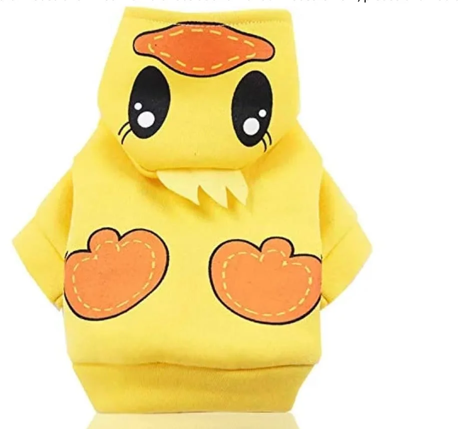 هودی طرح اردک بامزه سایز متوسط برای حیوانات خانگی