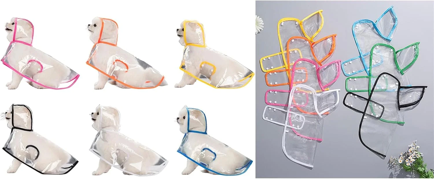 بارانی، پانچو و هودی سگ، ۵ سایز مختلف، لباس بارانی حیوانات خانگی برای پیادهروی و گردش بارانی، پانچو و هودی سگ، ۵ سایز مختلف، لباس بارانی حیوانات خانگی برای پیادهروی و گردش