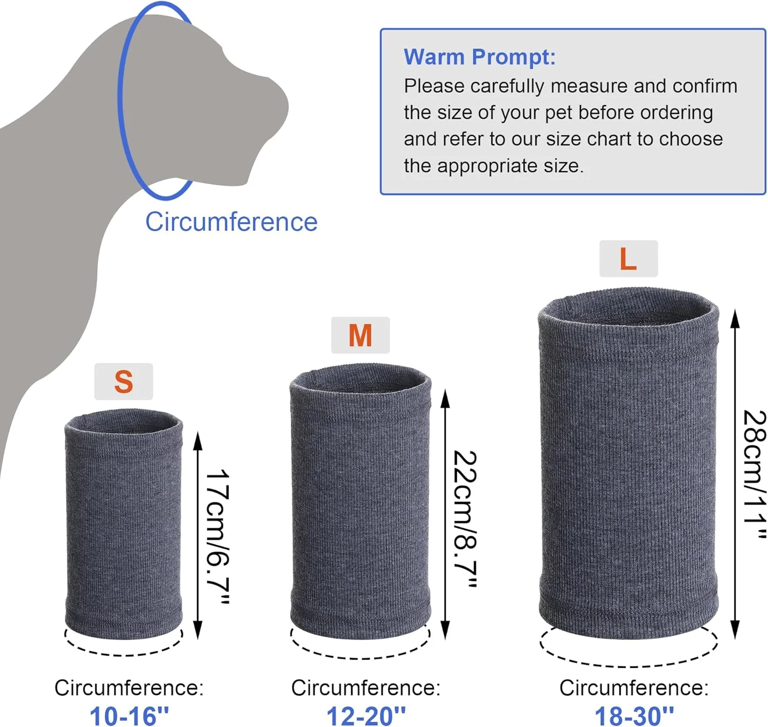 روگوشی آرامش بخش سگ Rbexia، 1 عدد کلاه روگوشی سگ، هدبند محافظ گوش سگ، محافظت از گوش در برابر سر و صدا، شال گردن گرم زمستانی (خاکستری، بزرگ)