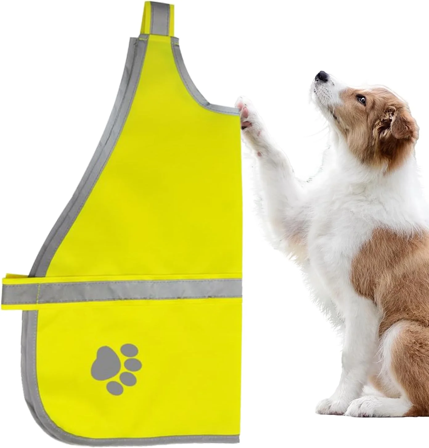 جلیقه سگ بازتابنده | جلیقه محافظ سگ بازتابنده - لباس خدمات حیوانات خانگی ضد آب قابل تنظیم، تجهیزات پیاده روی برای نژادهای بزرگ، متوسط و کوچک