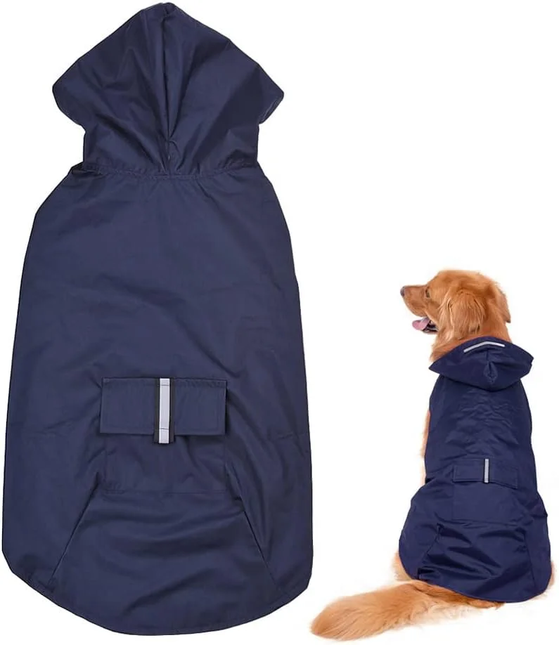 بارانی سگ بازتابنده سایز 6XL با سوراخ قلاده برای سگ های بزرگ و متوسط