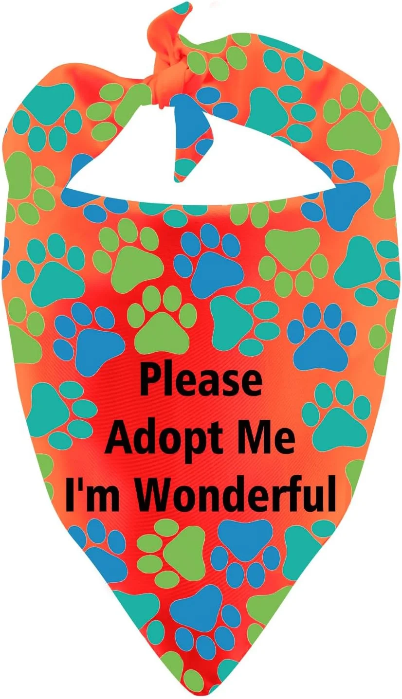 دستمال گردن سگ های نجات یافته طرح "من فوق العاده هستم"، مناسب هدیه تولد حیوانات خانگی