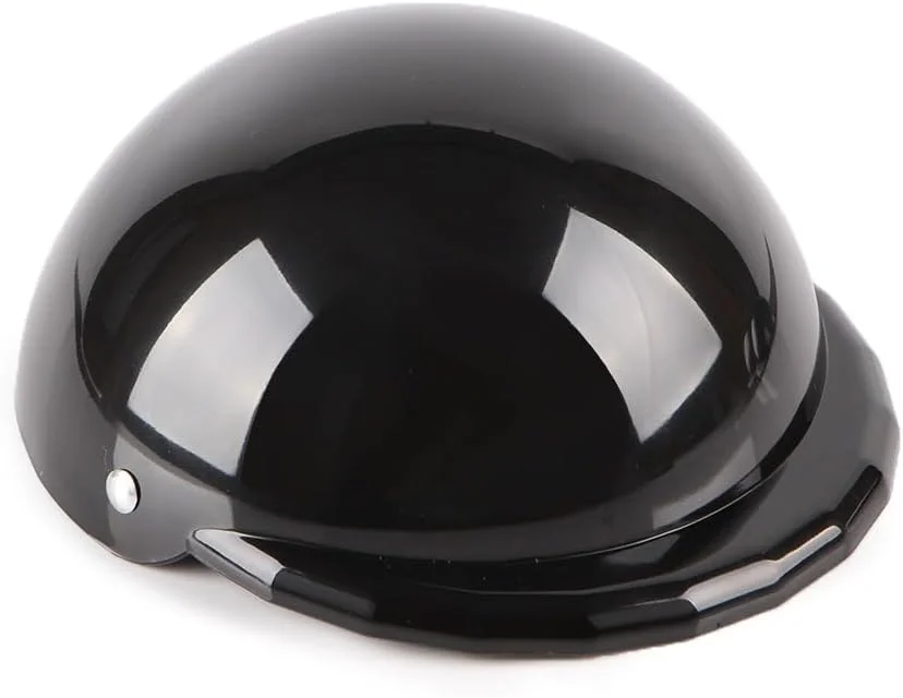 کلاه ایمنی سگ پلاستیکی خنده دار و جالب با قابلیت تنظیم سایز - مناسب سگ های کوچک (مشکی)