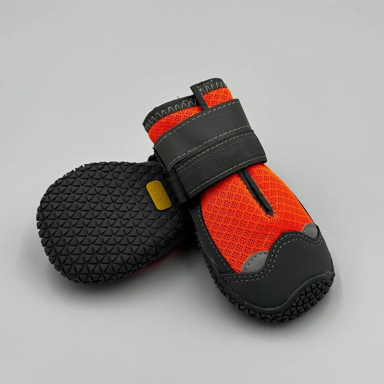 کفش سگ ریکو، پاپوش سگ برای فضای باز و سطوح داغ، کفش سگ تنفسی با نوارهای بازتابنده (نارنجی، سایز 5)