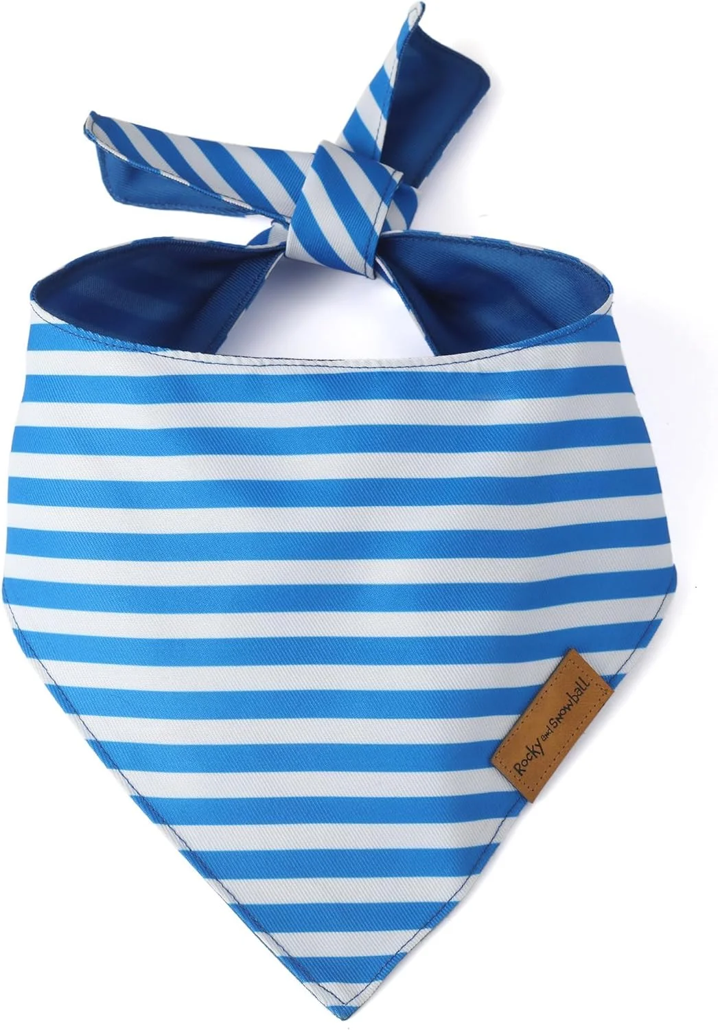 دستمال گردن سگ طرح Rocky and Snowball، دستمال گردن حیوانات خانگی برای سگ ها - دستمال گردن توله سگ، روسری دو طرفه، نرم و قابل تنفس، روسری سگ برای سگ های متوسط و بزرگ