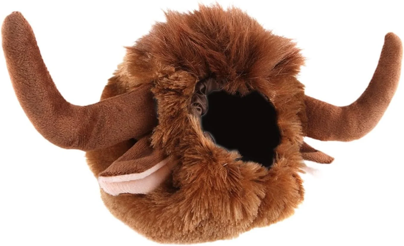 کلاه سگ طرح گاو با کش الاستیک، مناسب برای عکس، پیاده روی، زمستان و تعطیلات