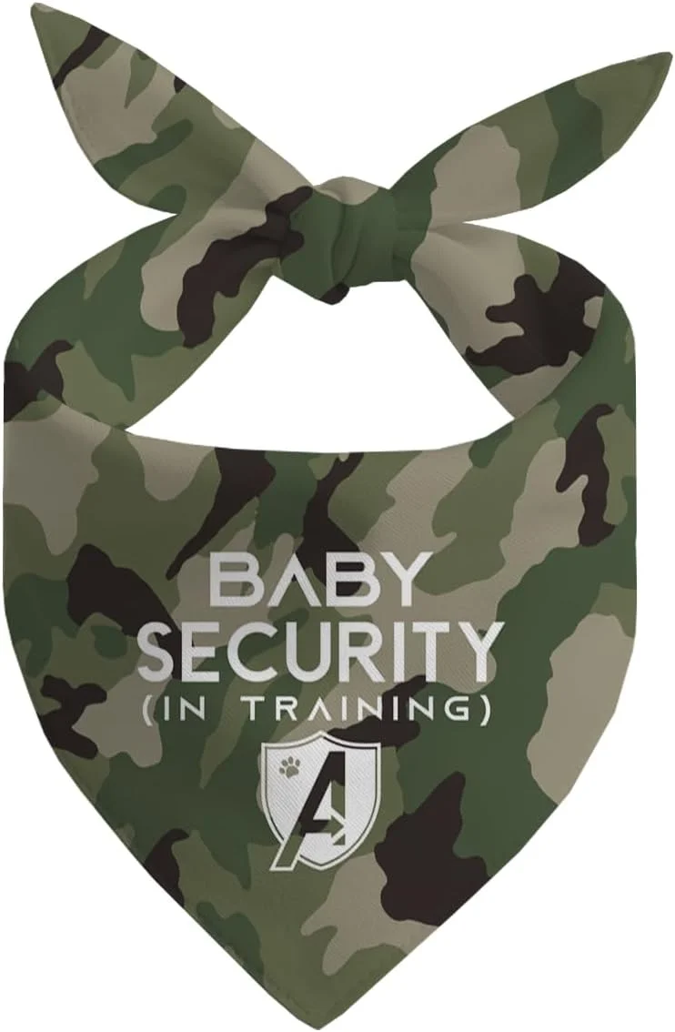 دستمال گردن سگ، دستمال گردن سگ نگهبان کودک، روسری سگ ها با رنگ استتار و چاپ کلاسیک، لوازم جانبی سگ، دستمال گردن اعلام نوزاد حیوانات خانگی، لوازم جانبی آشکارساز جنسیت E6