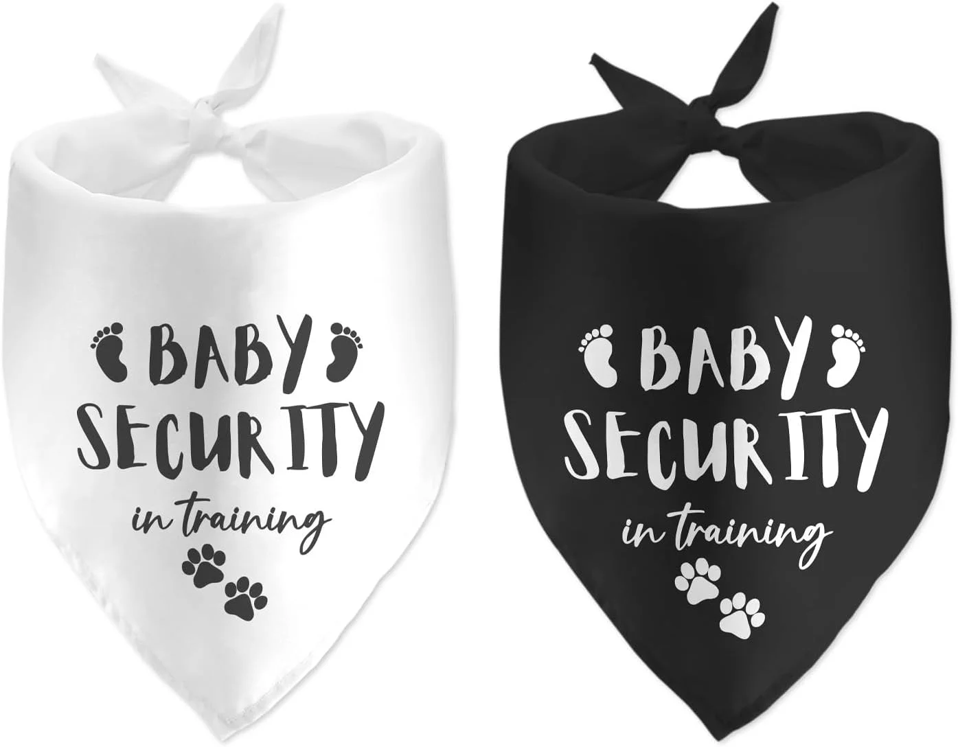 بسته 2 عددی دستمال گردن سگ با طرح چاپی "در حال آموزش"، روسری حیوانات خانگی، اعلام بارداری برای سگ ها، لوازم جانبی برای دوستداران سگ، ایده های رونمایی