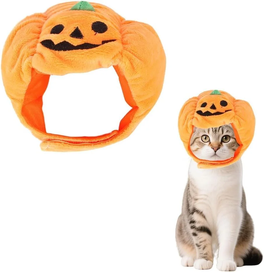 کلاه کدو تنبل گربه سگ هالووین، لباس های خنده دار کدو تنبل سگ Serendipitya، لباس هالووین سگ ها برای گربه های توله سگ
