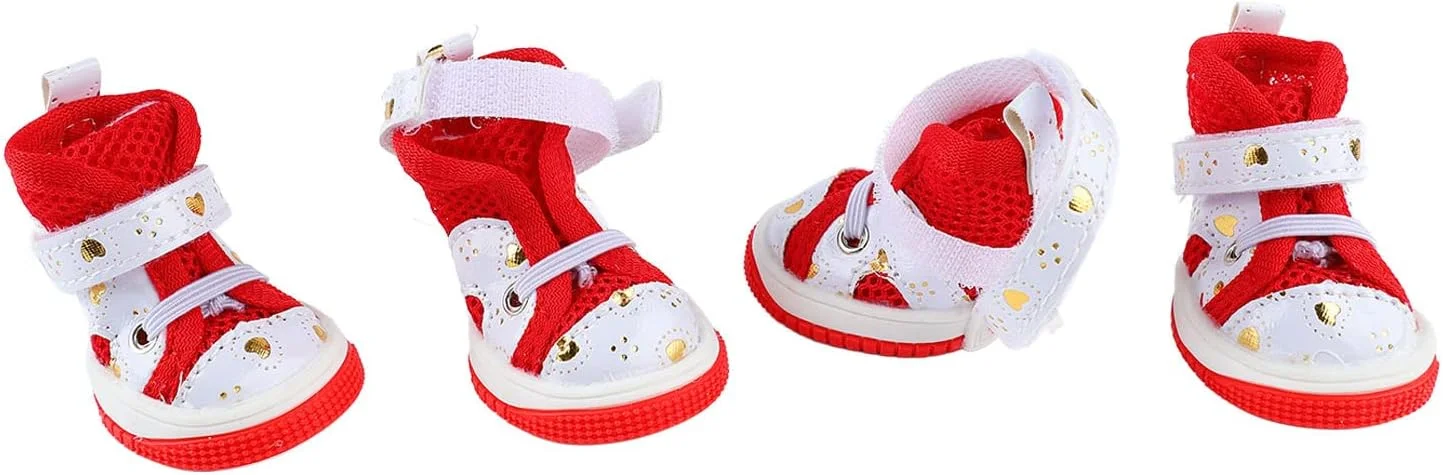 کفش سگ مخصوص فضای باز، سایز 3، بسته 4 عددی، راحتی و ایمنی بیشتر، مناسب برای استفاده روزانه (سایز 3)