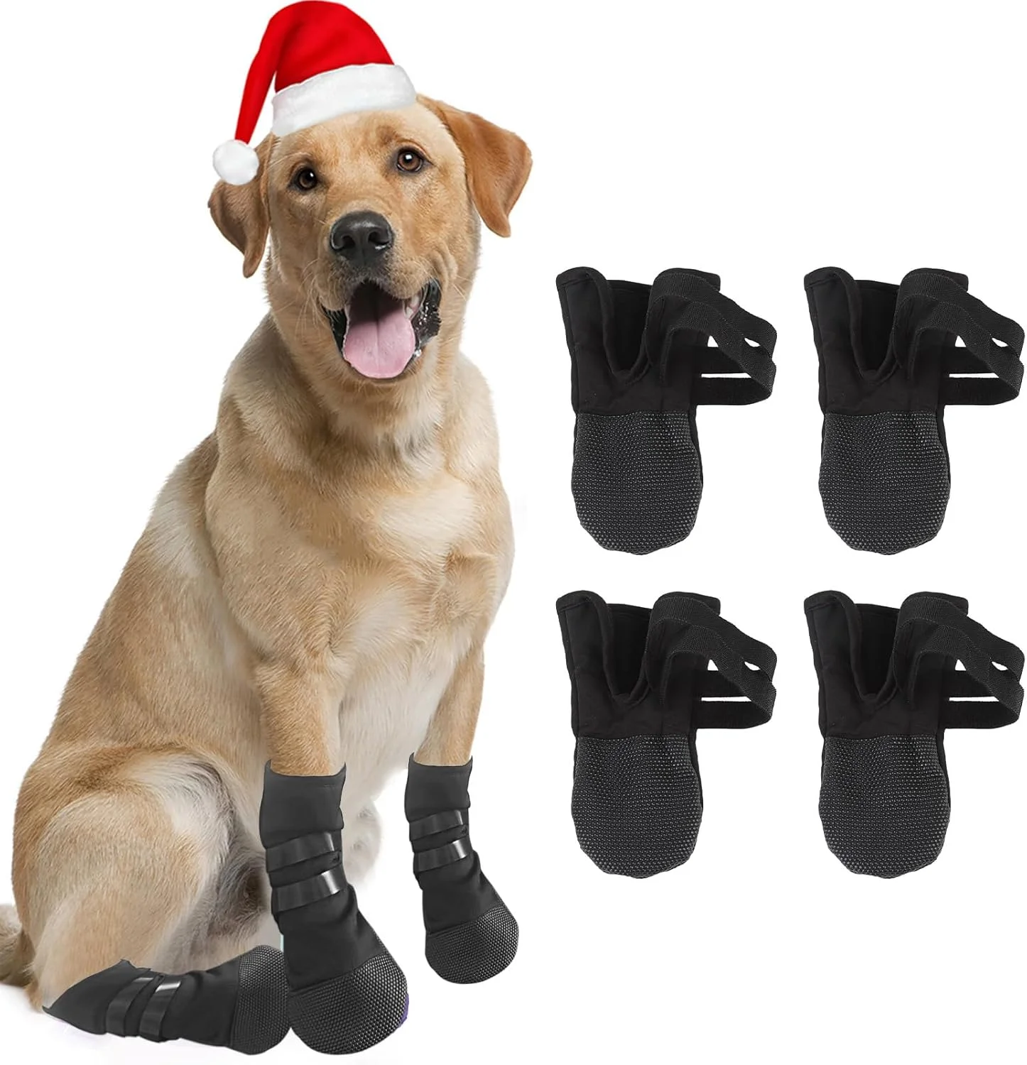 جوراب سگ 4 عددی ضد لغزش نرم مناسب سطوح سخت سایز کوچک جوراب سگ 4 عددی ضد لغزش نرم مناسب سطوح سخت سایز کوچک