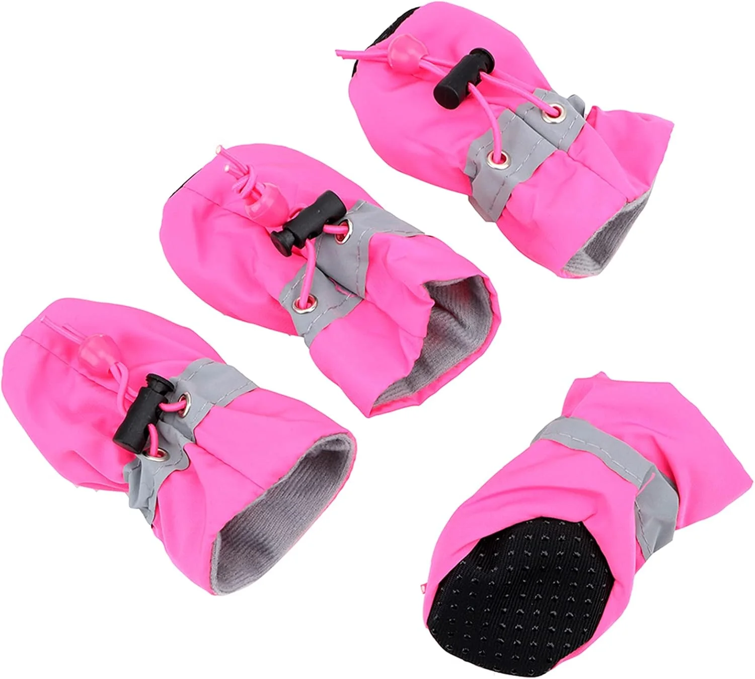کفش سگ ضد لغزش، 4 عدد کفش سگ با کفی نرم و بند کشی قابل تنظیم، چکمه ضد آب سگ، محافظ پنجه حیوانات خانگی برای حیوانات کوچک و متوسط کفش سگ ضد لغزش، 4 عدد کفش سگ با کفی نرم و بند کشی قابل تنظیم، چکمه ضد آب سگ، محافظ پنجه حیوانات خانگی برای حیوانات کوچک و متوسط
