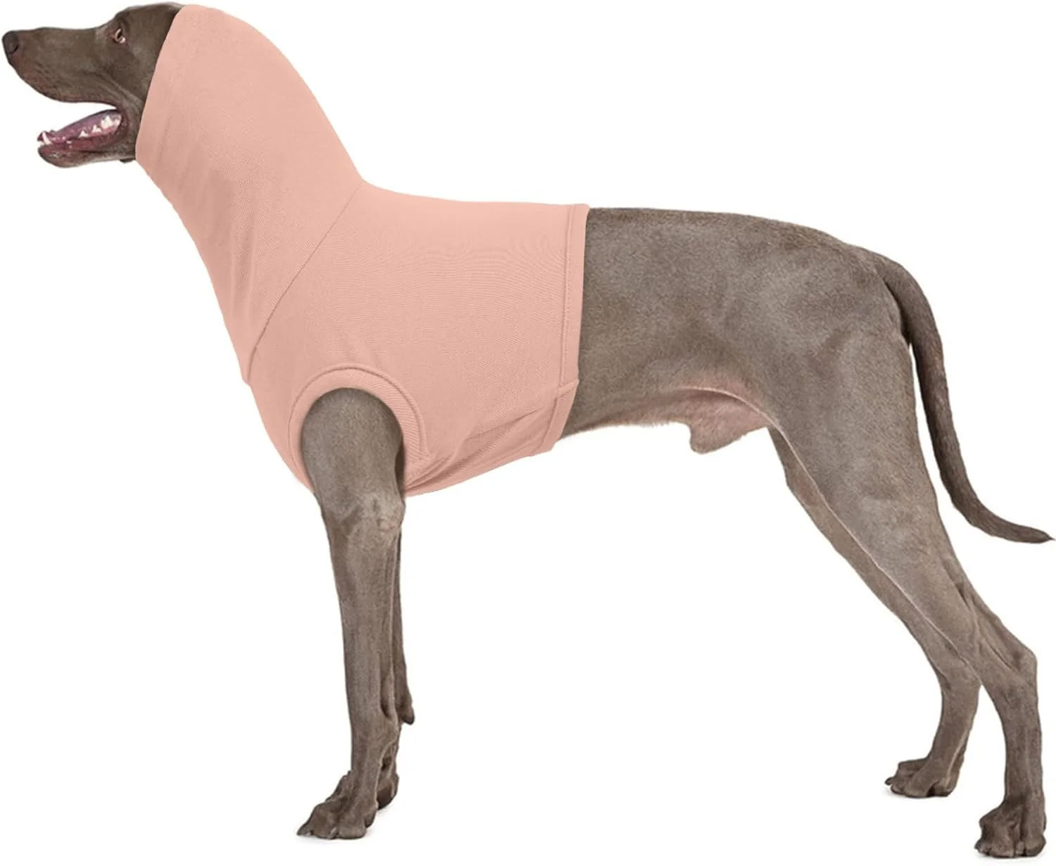 گوشی آرامش بخش سگ، محافظ گوش سگ برای محافظت از سر و صدا، پوشش سر حیوان خانگی، هودی گوش، پوشش سر برای بانداژ شانه سگ (صورتی پوست، 2XL)