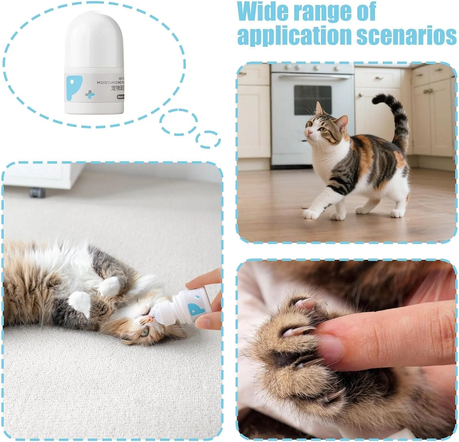 بالم پنجه گربه، بالم تسکین دهنده و کره پنجه برای سگ ها و گربه ها | لوازم مراقبت از پوست تسکین دهنده طبیعی حیوانات خانگی برای ترمیم پد و بینی خشک و ترک خورده، مناسب منزل، مسافرت، کمپینگ، توله سگ و بچه گربه بالم پنجه گربه، بالم تسکین دهنده و کره پنجه برای سگ ها و گربه ها | لوازم مراقبت از پوست تسکین دهنده طبیعی حیوانات خانگی برای ترمیم پد و بینی خشک و ترک خورده، مناسب منزل، مسافرت، کمپینگ، توله سگ و بچه گربه