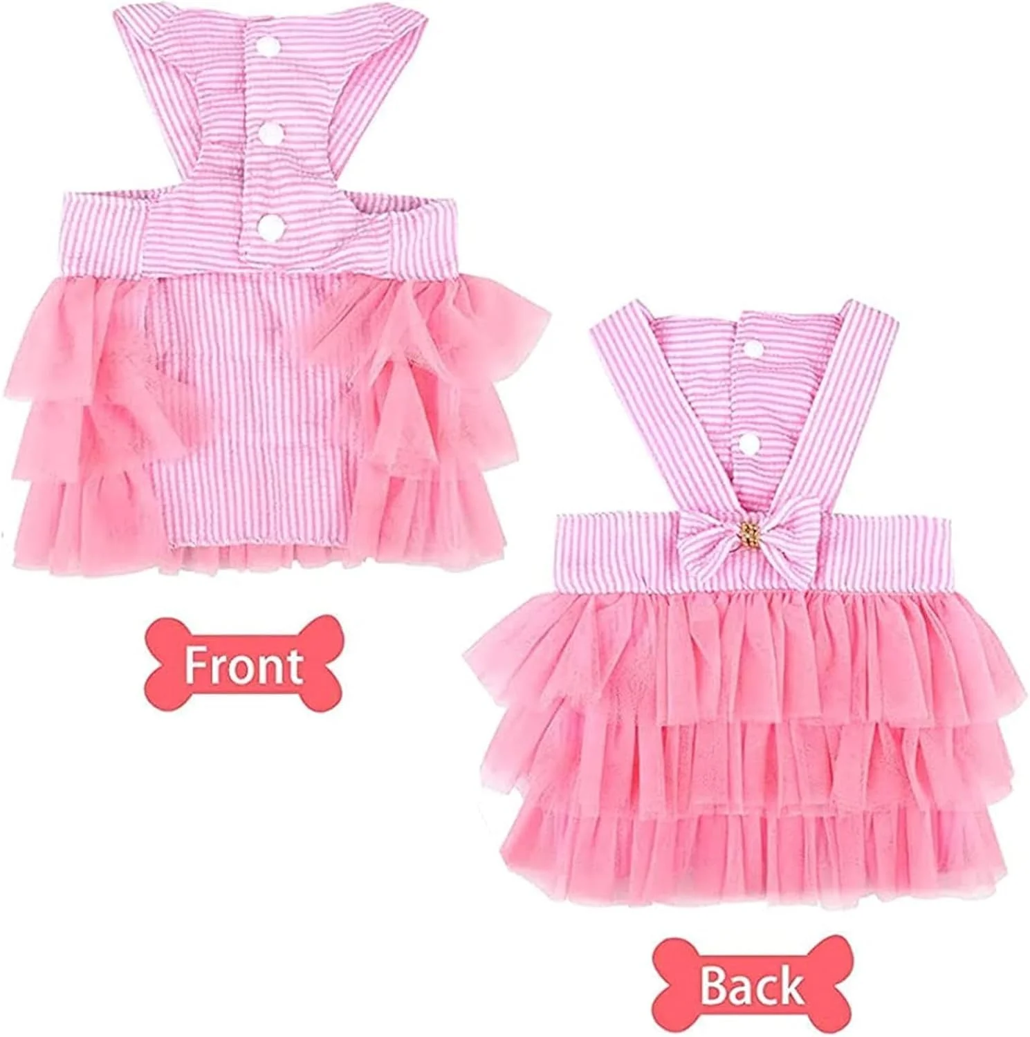 لباس سگ بهاری X، لباس توری راه راه سبک وزن برای توله سگ های دخترانه، لباس های کوچک دوست داشتنی سگ ایده آل برای تعطیلات ساحلی و عکاسی لباس سگ بهاری X، لباس توری راه راه سبک وزن برای توله سگ های دخترانه، لباس های کوچک دوست داشتنی سگ ایده آل برای تعطیلات ساحلی و عکاسی