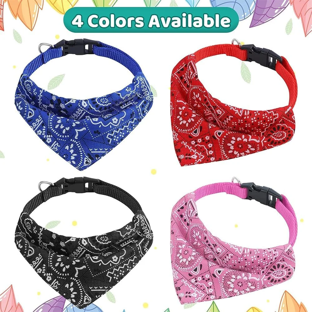 دستمال گردن سگ طرح بهاری، 4 عدد دستمال سه گوش، لوازم جانبی قابل تنظیم، دستمال گردن پنبه ای نرم و زیبا برای حیوانات خانگی، دستمال سر روزانه قابل شستشو، هدیه ای راحت برای سگ های کوچک، متوسط و بزرگ دخترانه و پسرانه دستمال گردن سگ طرح بهاری، 4 عدد دستمال سه گوش، لوازم جانبی قابل تنظیم، دستمال گردن پنبه ای نرم و زیبا برای حیوانات خانگی، دستمال سر روزانه قابل شستشو، هدیه ای راحت برای سگ های کوچک، متوسط و بزرگ دخترانه و پسرانه