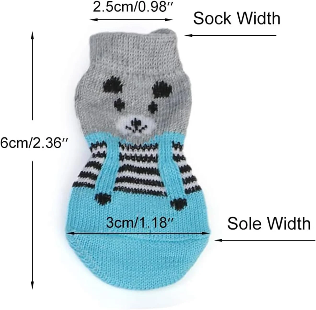 جوراب سگ فنری X، 4 جفت جوراب ضد لغزش سگ و جوراب گربه با تقویت لاستیکی، کفش سگ برای پیاده روهای داغ، محافظ پنجه حیوانات خانگی برای کف، چکمه های گربه و سگ برای استفاده در داخل خانه (S، 6x 3cm) جوراب سگ فنری X، 4 جفت جوراب ضد لغزش سگ و جوراب گربه با تقویت لاستیکی، کفش سگ برای پیاده روهای داغ، محافظ پنجه حیوانات خانگی برای کف، چکمه های گربه و سگ برای استفاده در داخل خانه (S، 6x 3cm)