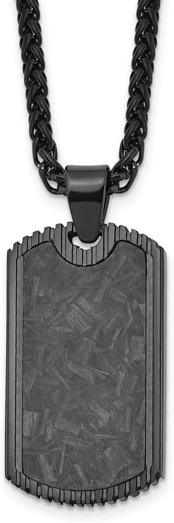 گردنبند آویز پلاک استیل ضد زنگ با روکش مشکی و طرح فیبر کربن، طرح حیوانات خانگی، طول 61 سانتیمتر، مناسب بانوان گردنبند آویز پلاک استیل ضد زنگ با روکش مشکی و طرح فیبر کربن، طرح حیوانات خانگی، طول 61 سانتیمتر، مناسب بانوان