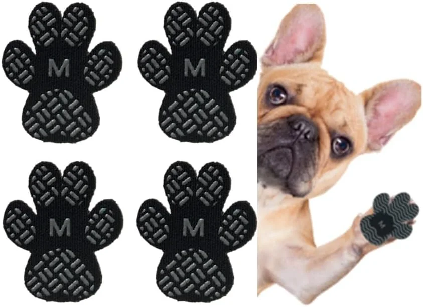 پدهای چسبی پنجه برای سگ ها، قابل استفاده مجدد، مشکی (مشکی، متوسط) پدهای چسبی پنجه برای سگ ها، قابل استفاده مجدد، مشکی (مشکی، متوسط)