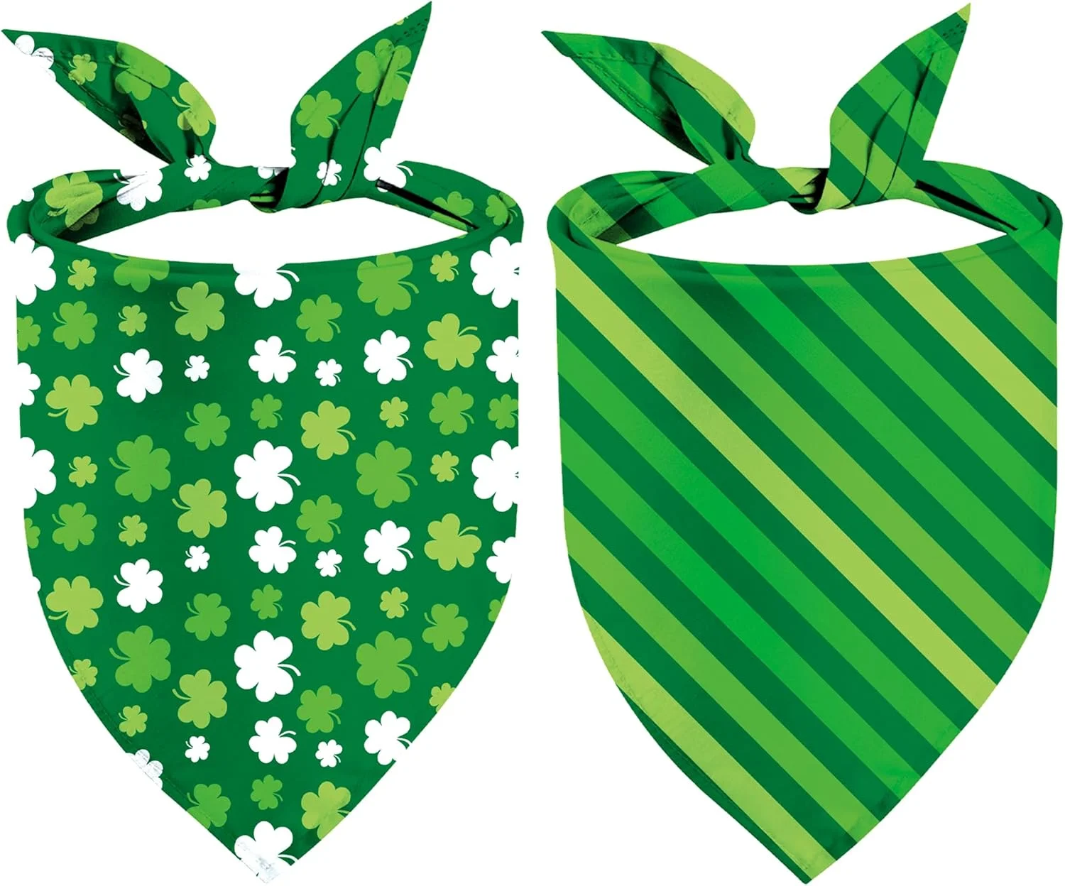 دستمال گردن سگ طرح روز سنت پاتریک، بسته 2 عددی، روسری مثلثی دو طرفه طرح شبدر سبز برای سگ های پسر و دختر، پارچه بادوام عالی، دستمال گردن تعطیلات برای سگ های کوچک و متوسط (راه راه سبز، کوچک) دستمال گردن سگ طرح روز سنت پاتریک، بسته 2 عددی، روسری مثلثی دو طرفه طرح شبدر سبز برای سگ های پسر و دختر، پارچه بادوام عالی، دستمال گردن تعطیلات برای سگ های کوچک و متوسط (راه راه سبز، کوچک)