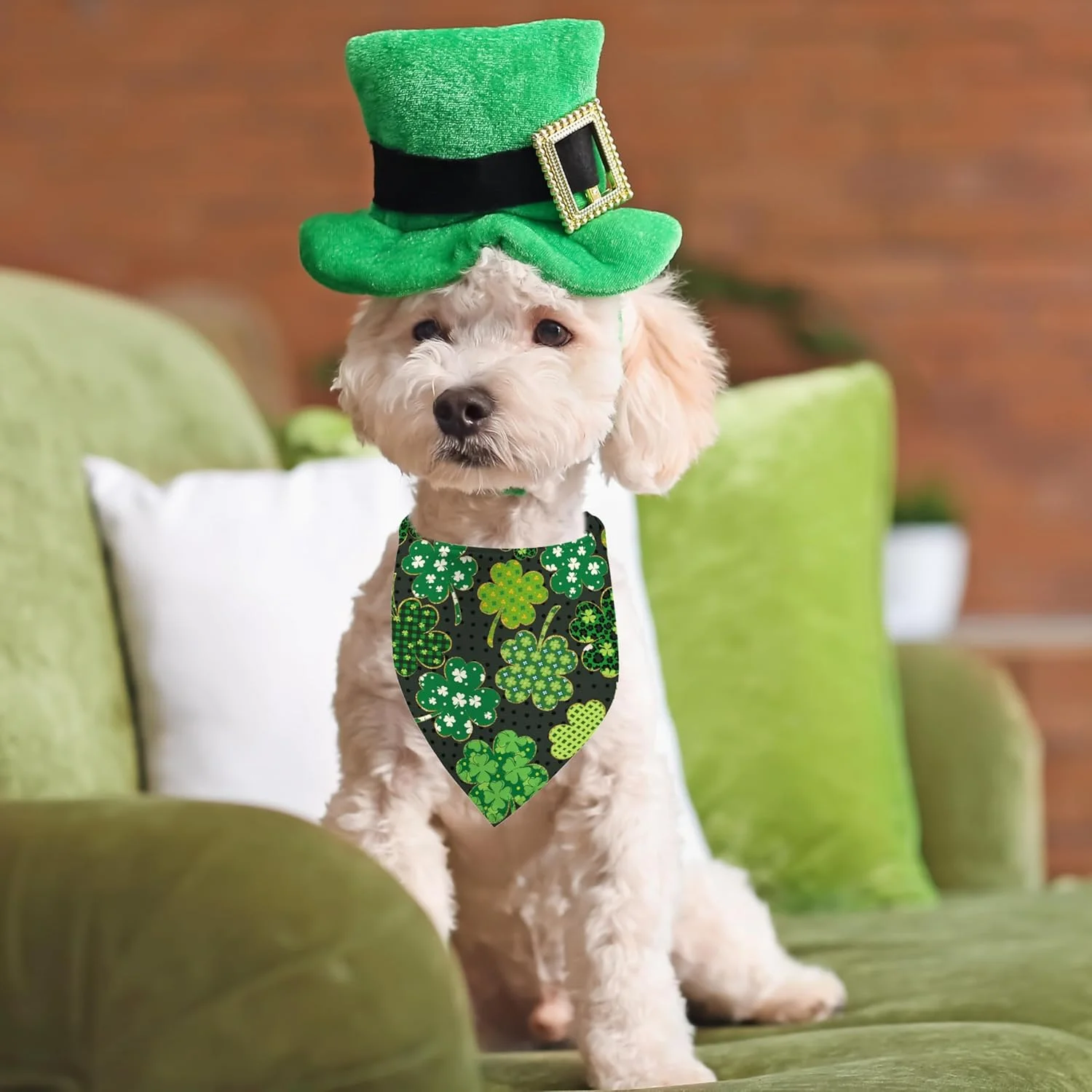 دستمال گردن سگ طرح روز سنت پاتریک، شال گردن سگ شبدر چمن سبز برای سگ های پسر و دختر، روسری حیوانات خانگی برای سگ های کوچک، متوسط و بزرگ (روز سنت پاتریک، یک سایز) دستمال گردن سگ طرح روز سنت پاتریک، شال گردن سگ شبدر چمن سبز برای سگ های پسر و دختر، روسری حیوانات خانگی برای سگ های کوچک، متوسط و بزرگ (روز سنت پاتریک، یک سایز)