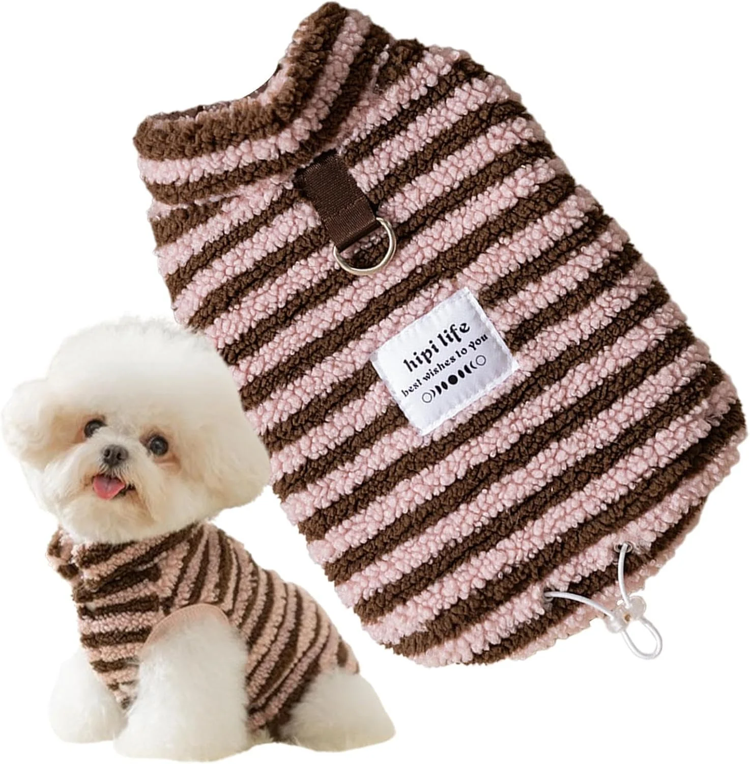 ژاکت راه راه سگ سایز متوسط | لباس گرم پشمی راه راه حیوانات، لباس گرم ژاکت پلیور برای سگ های پسرانه لباس زمستانی برای فضای باز و داخل خانه کریسمس هالووین