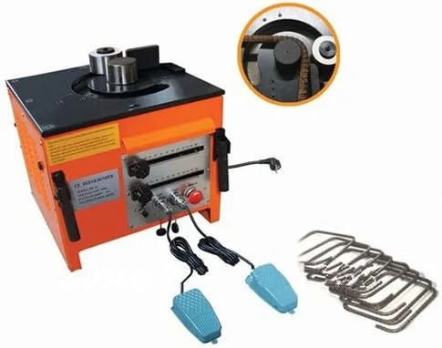 دستگاه خم کن میلگرد برقی برای خم کردن سیم فولادی، محدوده خم شدن 6 تا 25 میلی متر، خم کردن و سیم فولادی 220 ولت