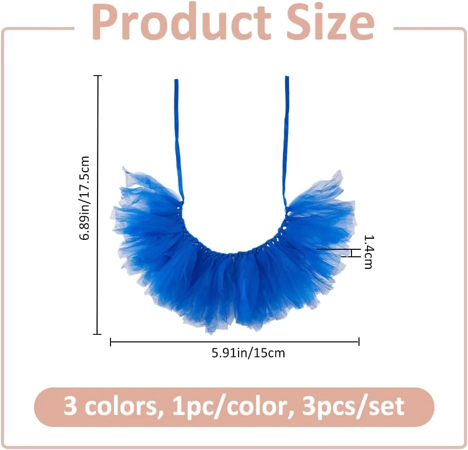 سوپرفایندینگز 3 عدد دامن توتو سگ، دامن توری توتو، لوازم جشن تولد سگ، لباس تولد زیبا برای سگ های کوچک تا متوسط، جشن تولد توله سگ و گربه 17.5x15 سانتی متر سوپرفایندینگز 3 عدد دامن توتو سگ، دامن توری توتو، لوازم جشن تولد سگ، لباس تولد زیبا برای سگ های کوچک تا متوسط، جشن تولد توله سگ و گربه 17.5x15 سانتی متر