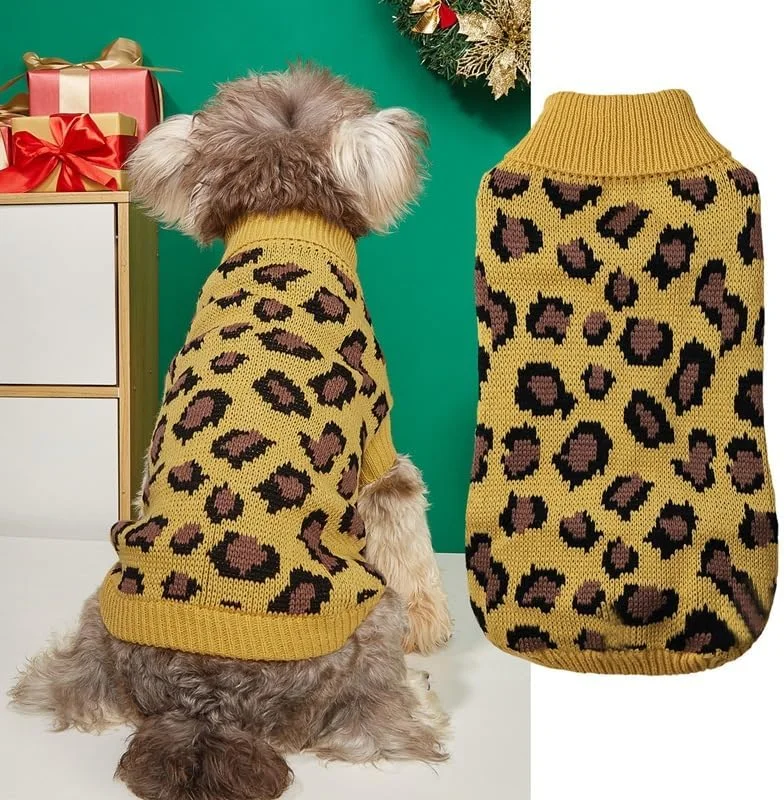 لباس سگ خانگی، پیراهن گرم و ضخیم نرم، ژاکت زمستانی توله سگ برای سگ ها (زرد، XS)