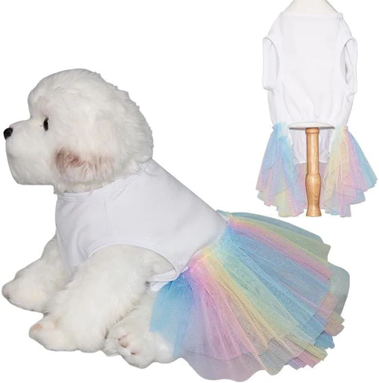 لباس سگ توله سگ شیرین suxuMhao، دامن سگ گربه پرنسس زیبا برای سگ های دخترانه کوچک (A149, L)