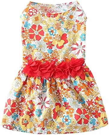 لباس سگ توله سگ شیرین، دامن سگ گربه پرنسس زیبا برای سگ های دخترانه کوچک (A94,M)