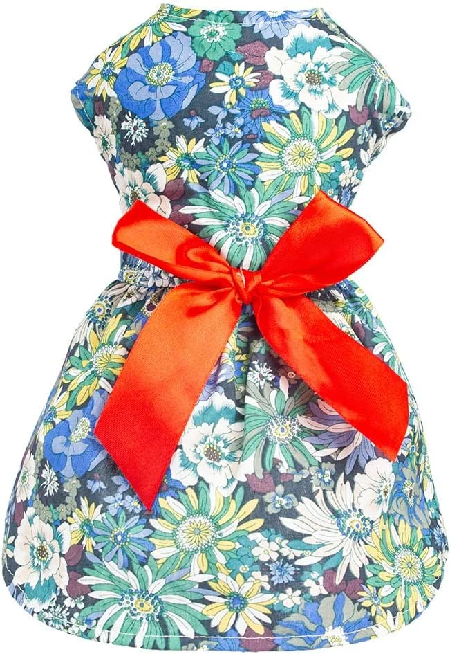 لباس سگ توله سگ شیرین، دامن سگ گربه پرنسس زیبا برای سگ های دخترانه کوچک (A155, S)