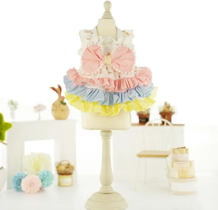 لباس سگ توله سگ شیرین، دامن سگ گربه پرنسس زیبا برای سگ های دختر کوچک (A112, M)