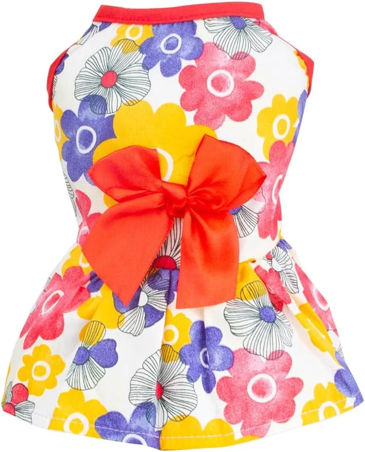 لباس سگ توله سگ شیرین، دامن سگ گربه پرنسس زیبا برای سگ های دخترانه کوچک (A166, XS)