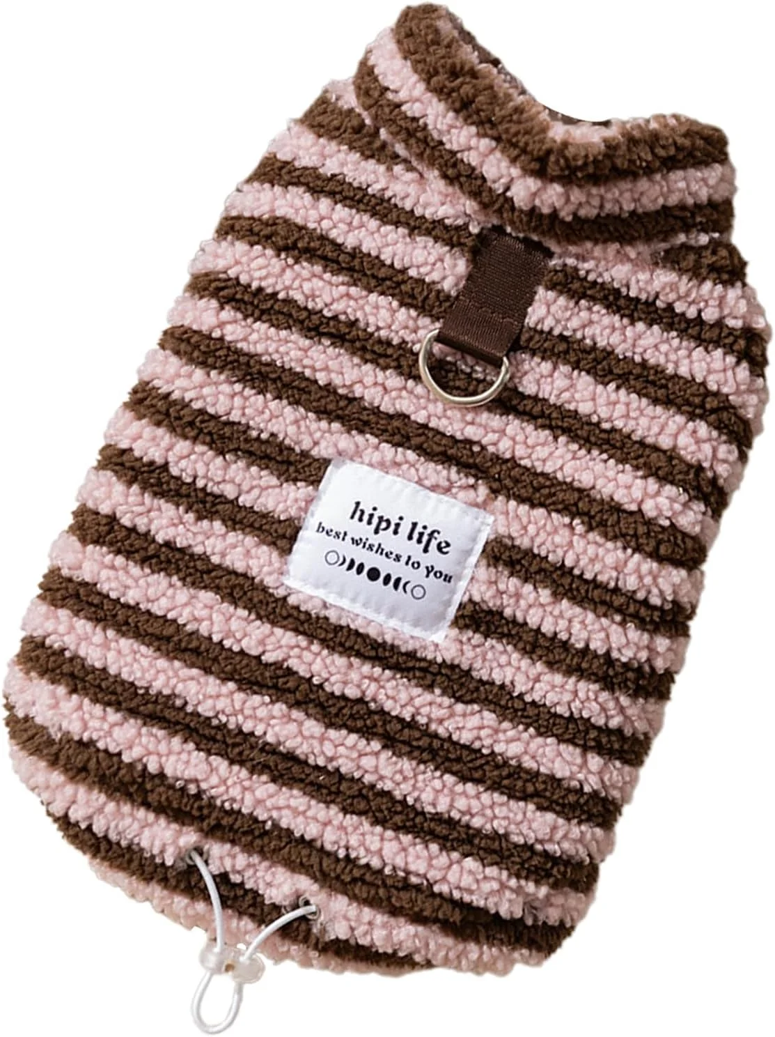 ژاکت پشمی سگ | لباس زمستانی راه راه پشمی برای توله سگ، لباس گرم ژاکت پلیور برای سگ دختر پسر مناسب برای فضای باز، زمستان، داخل خانه و هالووین