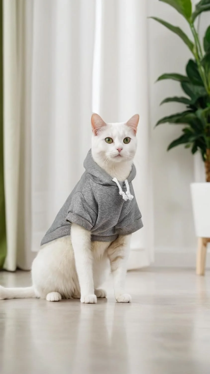 ست هودی سگ دو تکه سوییت سون - ژاکت های گرم و نرم برای توله سگ، بچه گربه، سگ ها و گربه های کوچک و متوسط ​​به رنگ خاکستری و آبی کادت (سایز S)