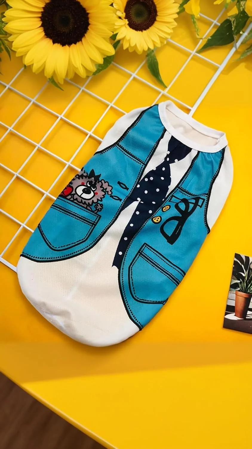 ست 4 تکه لباس سگ سوییت سون - پوشاک شیک برای سگ های کوچک - مناسب برای بولداگ فرانسوی مینیاتوری، یورکی - سایز XL