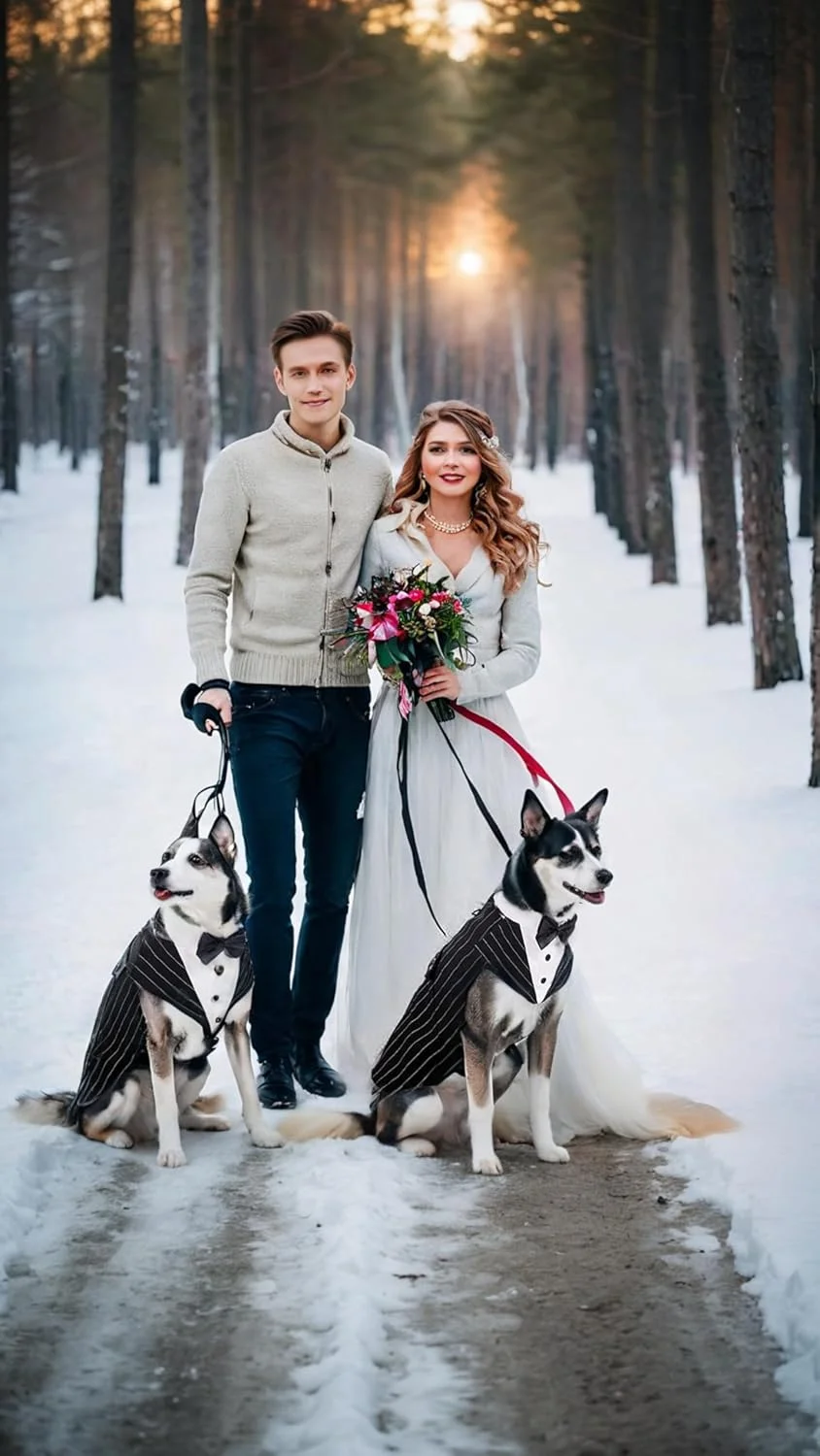 ست تاکسیدو سگ Sweet Seven - کت و شلوار مجلسی با پاپیون برای سگ های بزرگ و متوسط (سایز L)