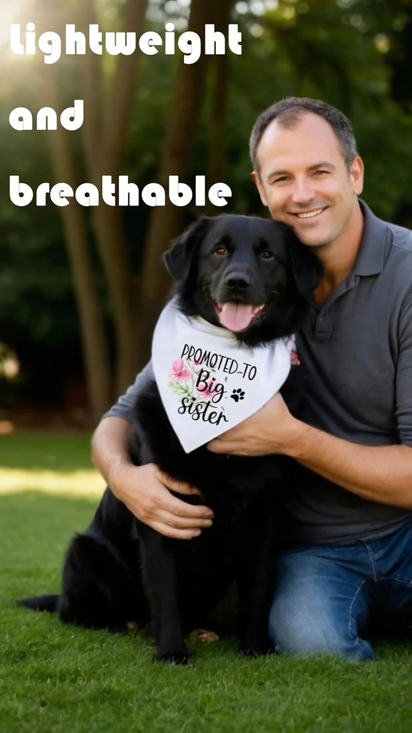 دستمال گردن سگ طرح گل سفید خنده دار - اعلام بارداری و جنسیت نوزاد