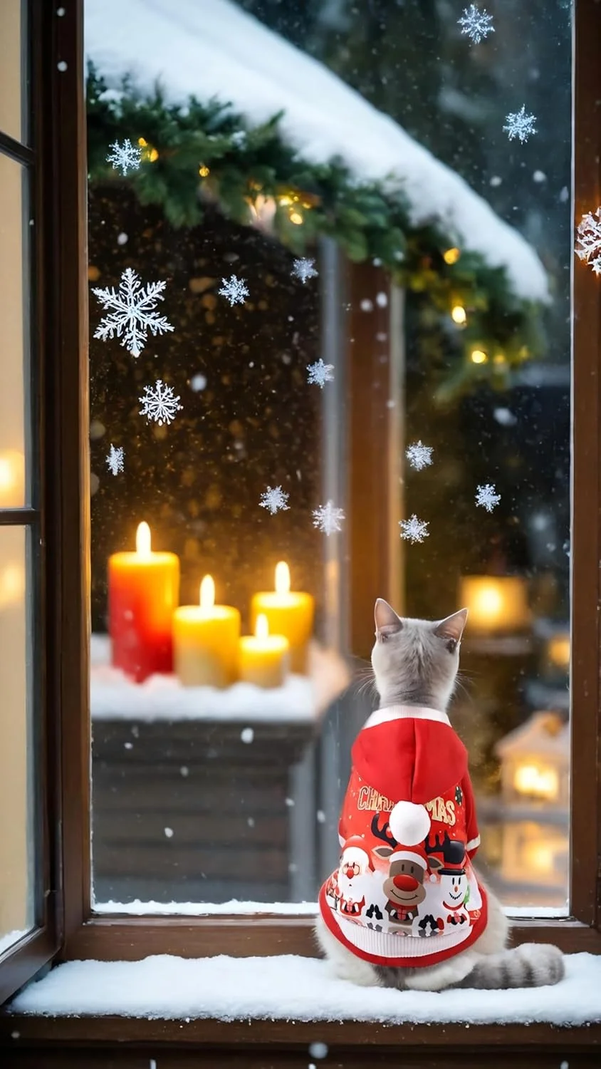 لباس جشن کریسمس حیوانات خانگی - هودی بابانوئل برای سگ ها و گربه های کوچک سایز S