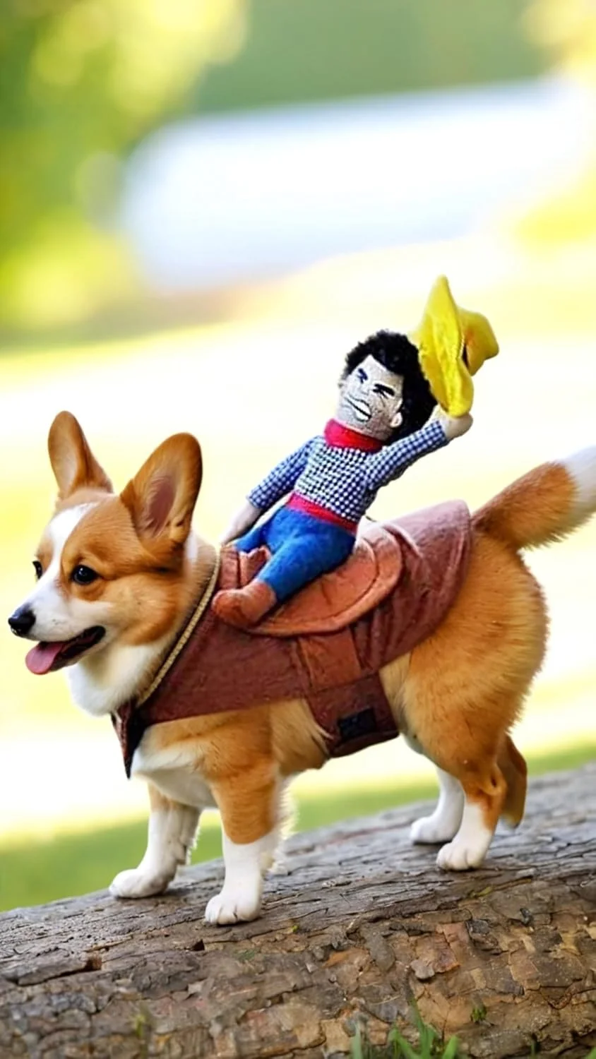 لباس سگ و گربه مدل کابوی بامزه و نرم مناسب هالووین و مهمانی ها - سایز M مناسب دور سینه 40-50 سانتی متر