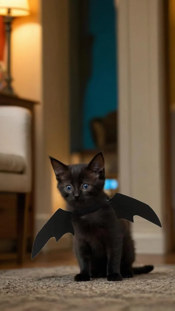 بال های خفاشی حیوانات خانگی برای هالووین - بال های خفاشی سگ و گربه (کوچک)