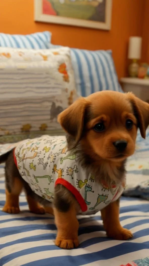 ست 6 عددی تی‌شرت سگ با طرح‌های زیبا - تی‌شرت‌های نخی نرم و لباس‌های تنفسی توله سگ (L)