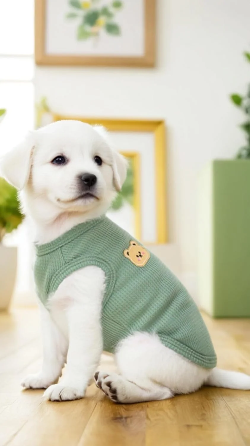 تی‌شرت نخی سگ مناسب تابستان - تی‌شرت سبک حیوانات خانگی برای پوشیدن راحت، نرم و تنفس‌پذیر، جلیقه بدون آستین کشی - لباس سگ برای سگ‌های متوسط و کوچک (سایز L)