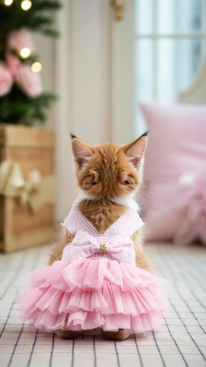 لباس سگ توری راه راه هفت رنگ - جلیقه پرنسسی دوست داشتنی با پاپیون برای سگ ها و گربه های کوچک (صورتی، سایز S، دور سینه 35 سانتی متر، طول پشت 25 سانتی متر) لباس سگ توری راه راه هفت رنگ - جلیقه پرنسسی دوست داشتنی با پاپیون برای سگ ها و گربه های کوچک (صورتی، سایز S، دور سینه 35 سانتی متر، طول پشت 25 سانتی متر)